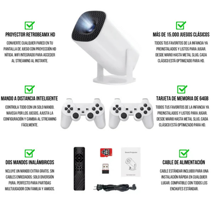 RetroArcade™  Proyector Consola